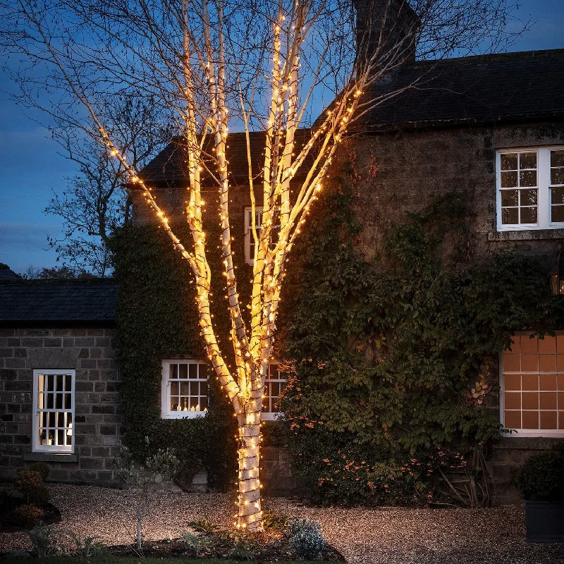 String Lights for Restaurant Outdoor SeatingPro Connect 115m 1150 Traditional Warm White Connectable String Lights Black Cable