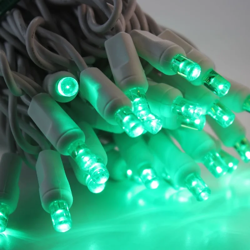 Fairy String Lights for Bedroom Decor50-light 5mm Green LED Christmas Lights, 4" Spacing White Wire Fairy String Lights for Bedroom Decor50-light 5mm Green LED Christmas Lights, 4" Spacing White Wire