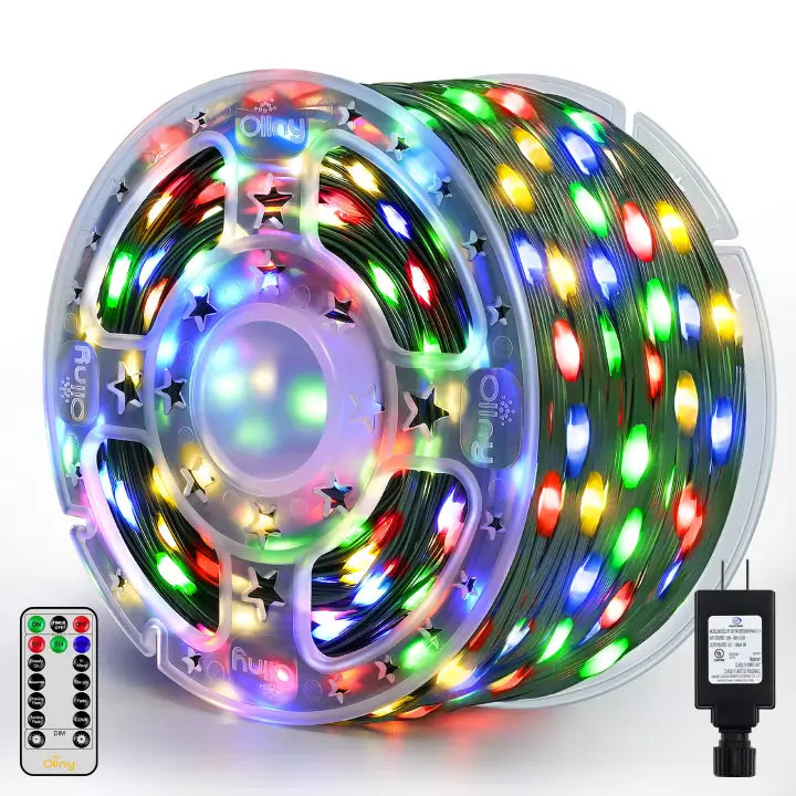 String Lights for DIY Home Decor ProjectsOllny 800 LED 262ft Multi Color IP67 Waterproof Christmas String Lights (Green Wire, Plug in, 8 Modes) String Lights for DIY Home Decor ProjectsOllny 800 LED 262ft Multi Color IP67 Waterproof Christmas String Lights (Green Wire, Plug in, 8 Modes)