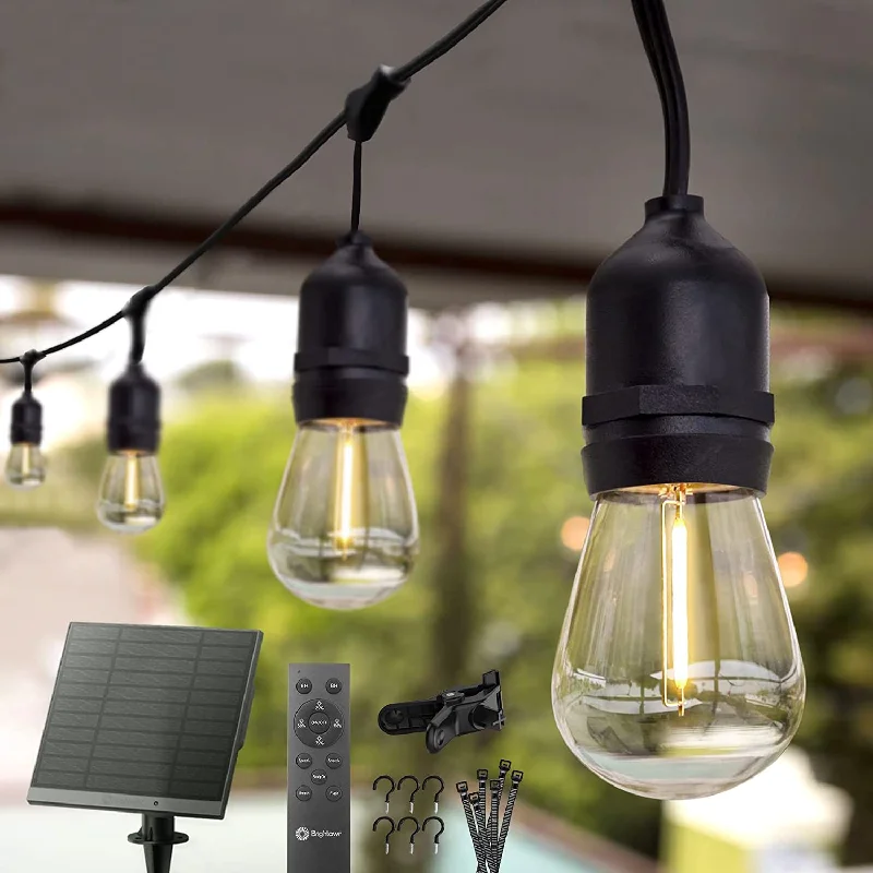 Waterproof String Lights for Patio DecorSolar S14 LED Bulb String Lights with Type-C Charging Waterproof String Lights for Patio DecorSolar S14 LED Bulb String Lights with Type-C Charging