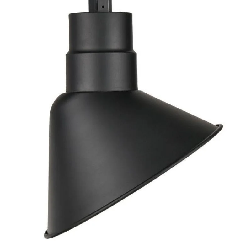 Dimmable Industrial Lighting for Ambiance ControlR Series 12 in. LED Black Outdoor Angle Shade with 3/4 in. Fitter Dimmable Industrial Lighting for Ambiance ControlR Series 12 in. LED Black Outdoor Angle Shade with 3/4 in. Fitter