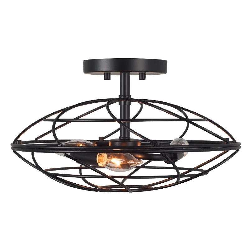 Industrial Lighting for Woodworking FactoriesKira Home Georgia 14" 3-Light Modern Industrial Vintage Semi Flush Mount Ceiling Light for Kitchen, Entryway, Hallway, Metal Cage Shade Design, Black Industrial Lighting for Woodworking FactoriesKira Home Georgia 14" 3-Light Modern Industrial Vintage Semi Flush Mount Ceiling Light for Kitchen, Entryway, Hallway, Metal Cage Shade Design, Black