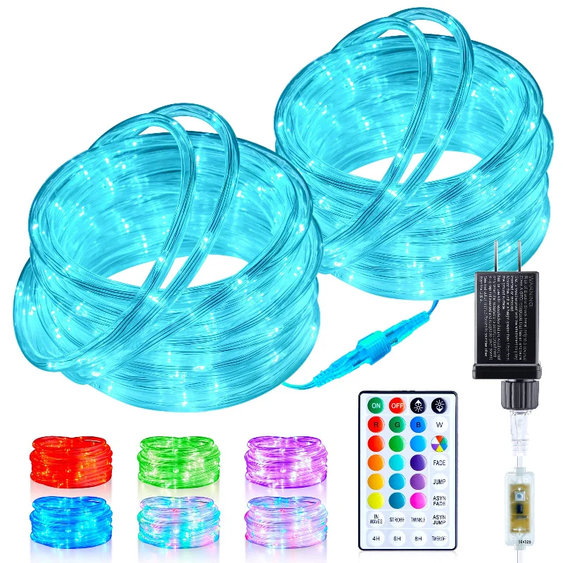 String Lights with Edison Bulbs for Rustic AmbianceColor Changing Rope Lights with Remote, Operated by Adapter, 18 Colors String Lights with Edison Bulbs for Rustic AmbianceColor Changing Rope Lights with Remote, Operated by Adapter, 18 Colors