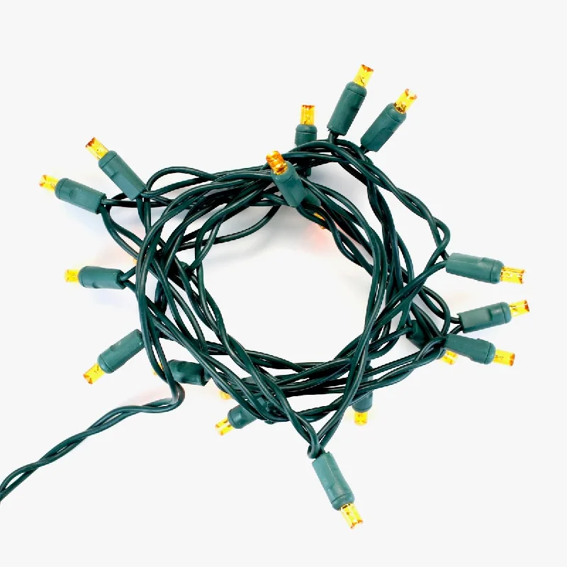 String Lights with Multicolored Bulbs for Festive Occasions20-light Yellow LED Craft Lights, Green Wire String Lights with Multicolored Bulbs for Festive Occasions20-light Yellow LED Craft Lights, Green Wire