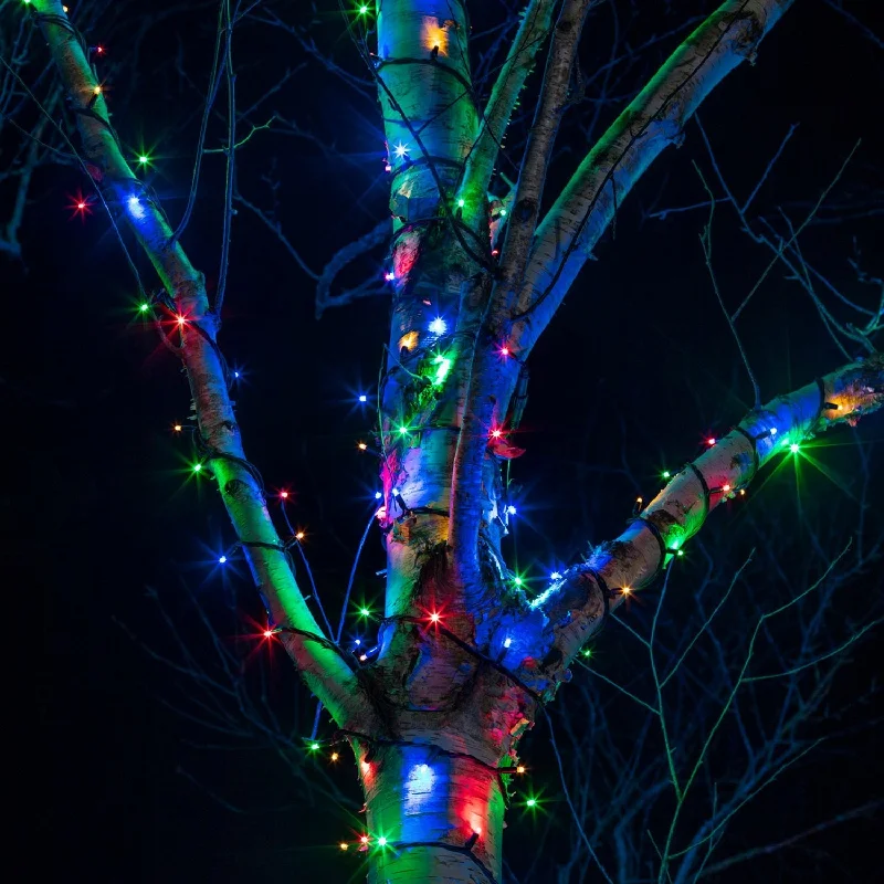 Fairy String Lights for Bedroom DecorPro Connect 90m 900 Multi Coloured Connectable String Lights Black Cable
