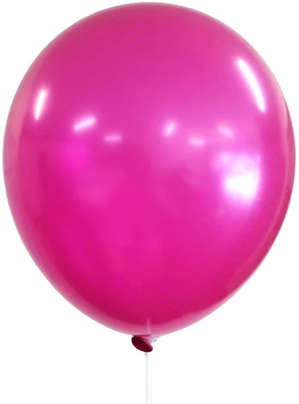 Hot Pink 30cm Pack of 10 Solid Colour Latex Balloons