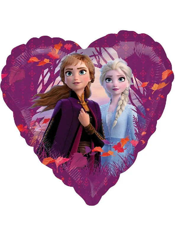 Frozen 2 Print Heart Shape 45cm Foil Balloon