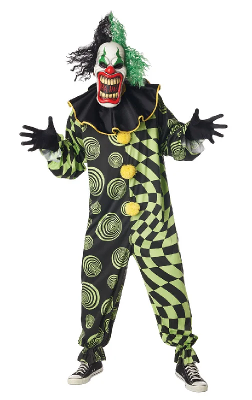 Adult Funhouse Freak Scary Clown Costume