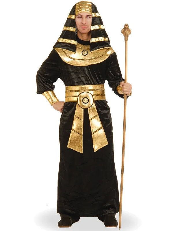 Ancient Egyptian Mens Black and Gold Pharaoh Costume