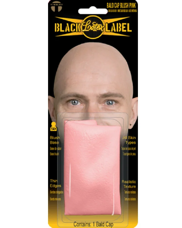 Halloween Black Label Blush Pink Bald Cap