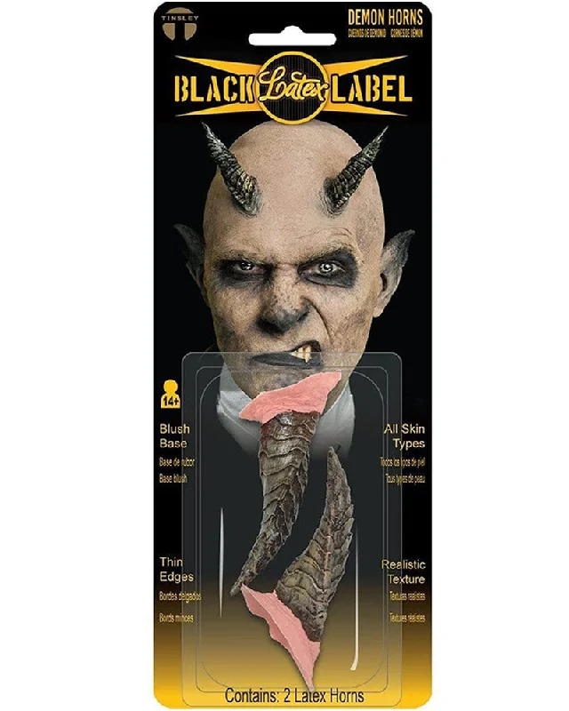 Halloween Black Label Latex Demon Horns