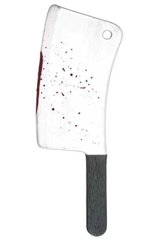 Blood Splattered Toy Cleaver Halloween Weapon