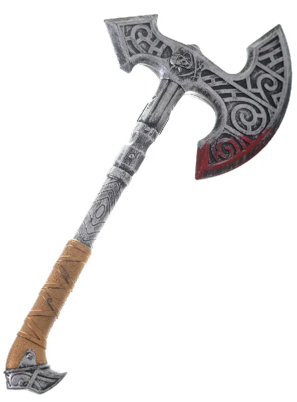 Blood Splattered Medieval Viking Axe Weapon