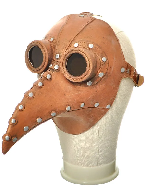 Deluxe Brown Steampunk Plague Doctor Costume Mask