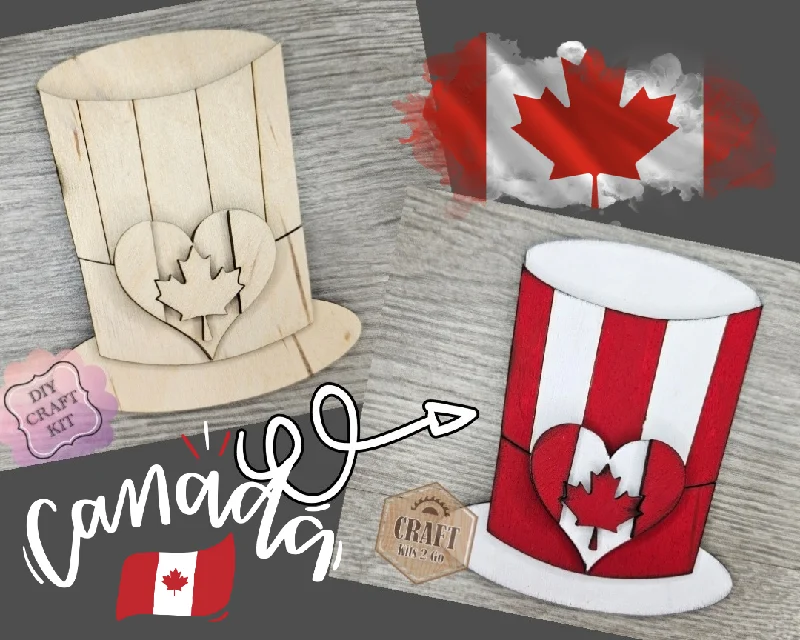 Canada Day | July 1st | True North | Canada Decor | Canadian | Canada Crafts | DIY Craft Kits | Paint Party Supplies | #3405