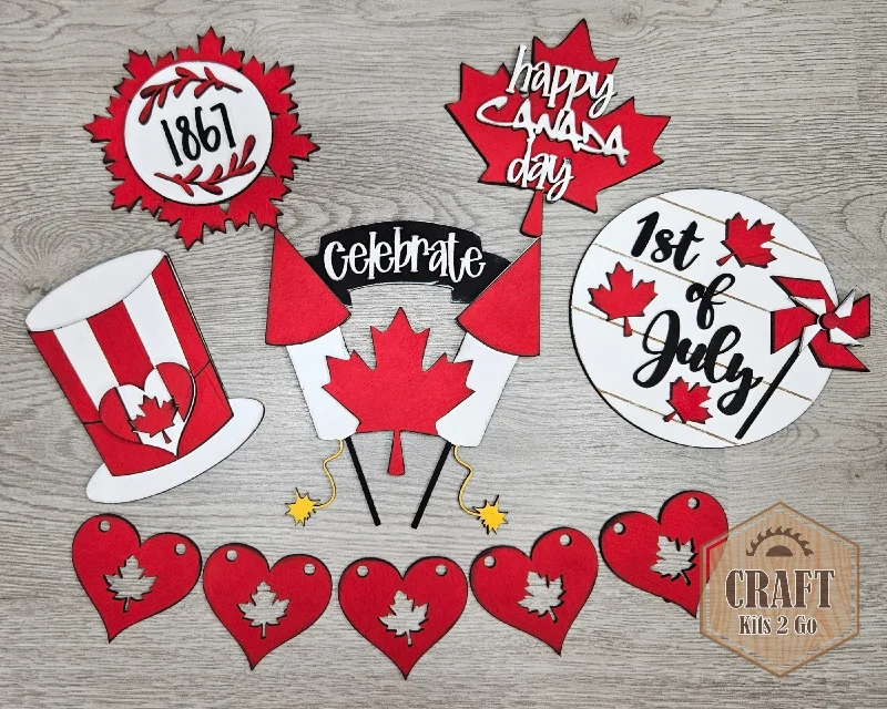 Canada Day | July 1st | True North | Canada Decor | Canadian | Canada Crafts | DIY Craft Kits | Paint Party Supplies | #3405