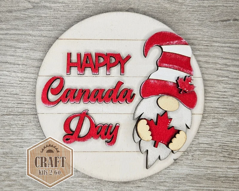 Canadian Gnome | Canada Decor | True North | Canada Sign | Canada Crafts | DIY Craft Kits | Paint Party Supplies | #4074