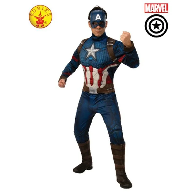 Captain America Deluxe Costume, Adult