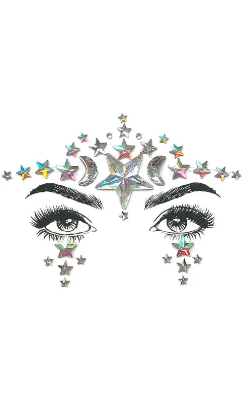 Diamond Daze Celestial Stick On Festival Face Jewels