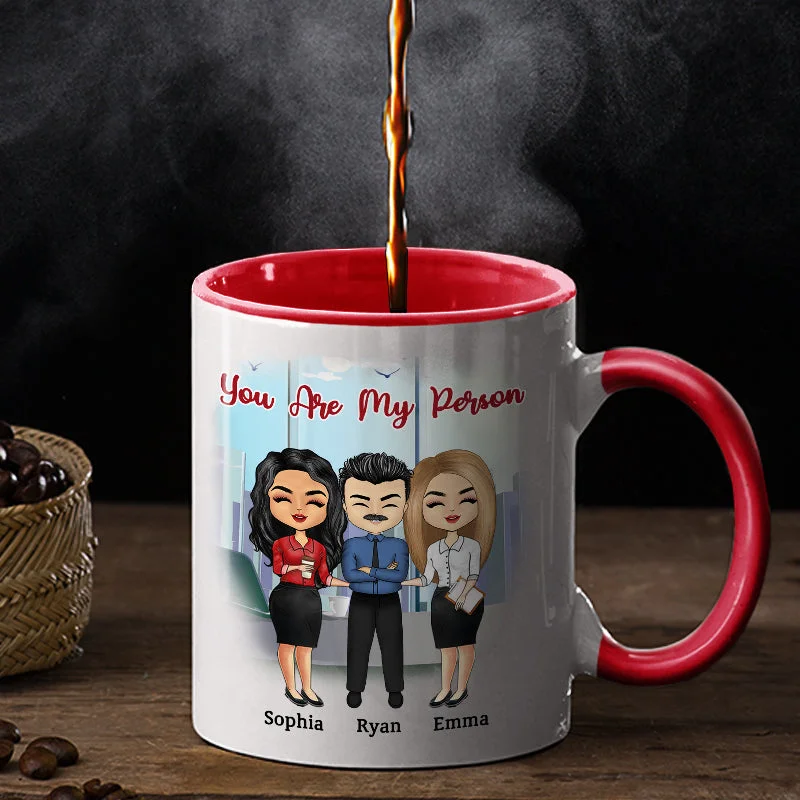 Chance Made Us Colleagues - BFF Bestie Gift - Personalized Custom Accent Mug