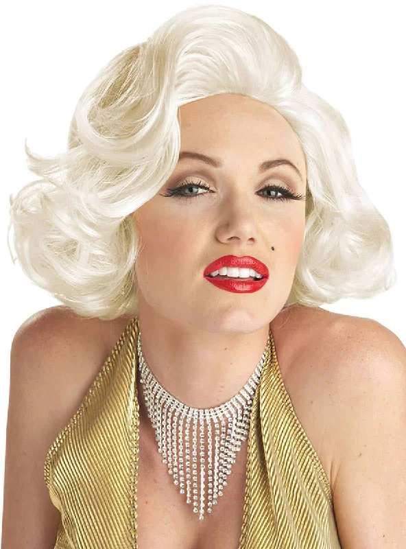 Classic Marilyn Monroe Womens Light Blonde Wig