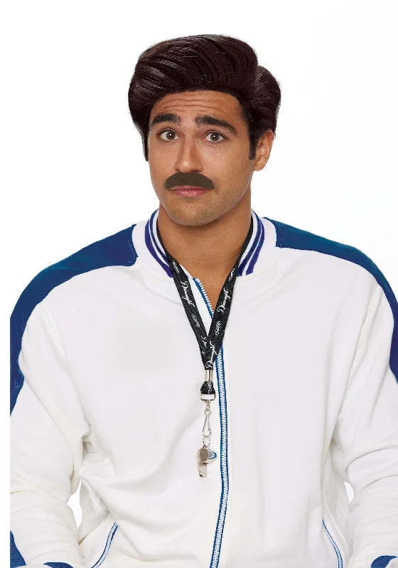 Coach Men's Wig & Moustache