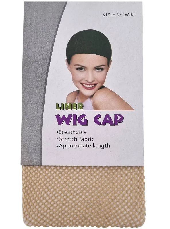 Control Tan Open End Hair Net Wig Cap