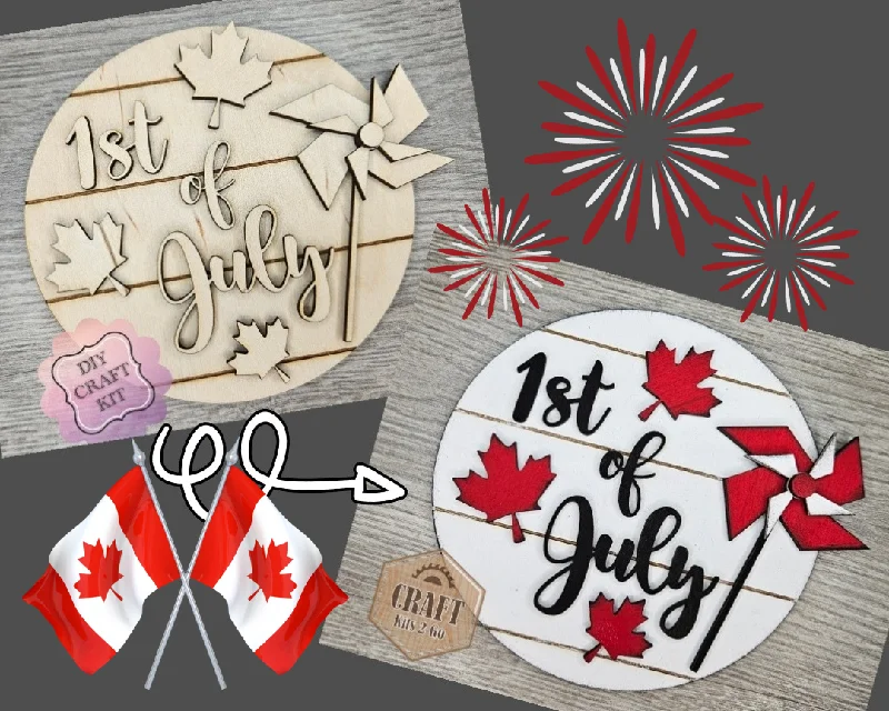 1st of July | Canada Day | True North | Canada Decor | Canadian | Canada Crafts | DIY Craft Kits | Paint Party Supplies | #3406