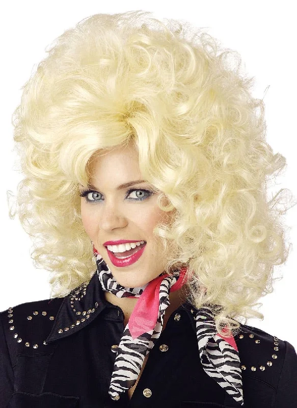 Country Western Diva Womens Dolly Parton Wig