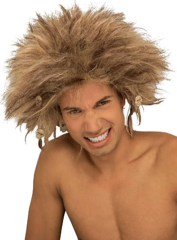 Crazy Caveman Mens Messy Costume Wig