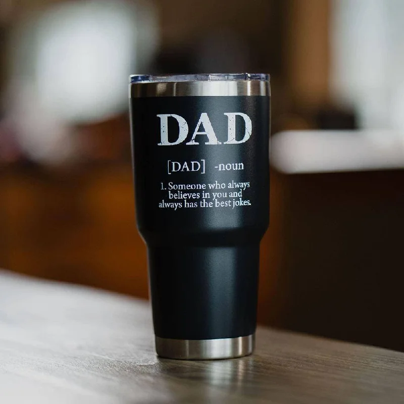 Dad Defined 30oz Tumbler - Black