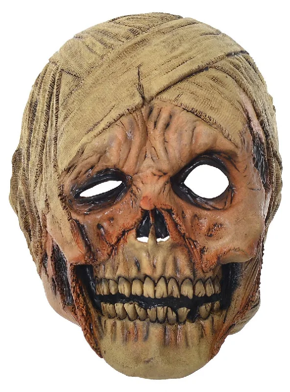 Decaying Mummy Scary Deluxe Full Head Halloween Mask