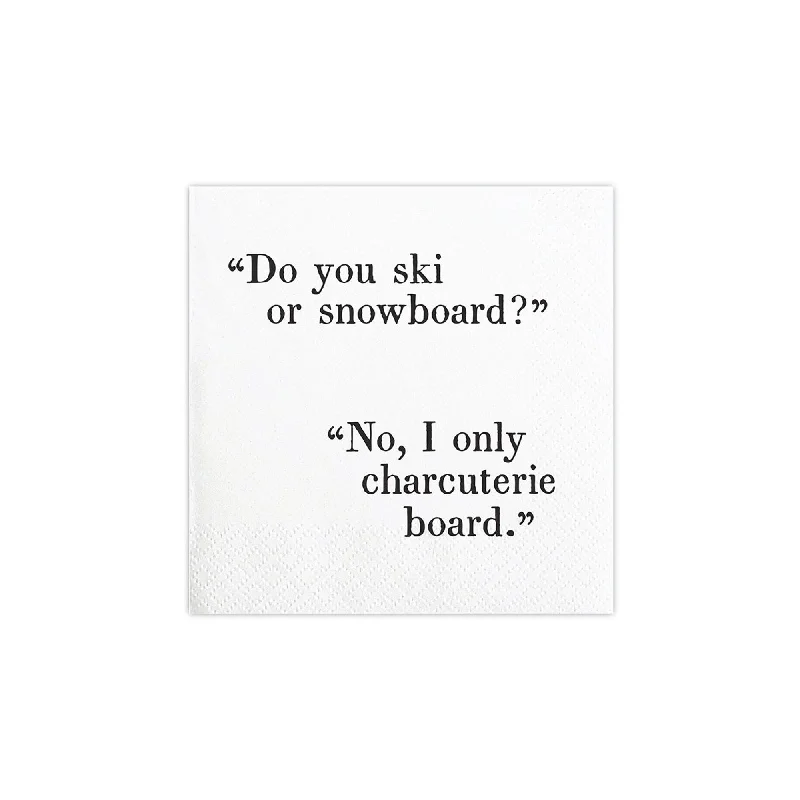 Do You Ski? Charcuterie Dessert Napkins 20ct