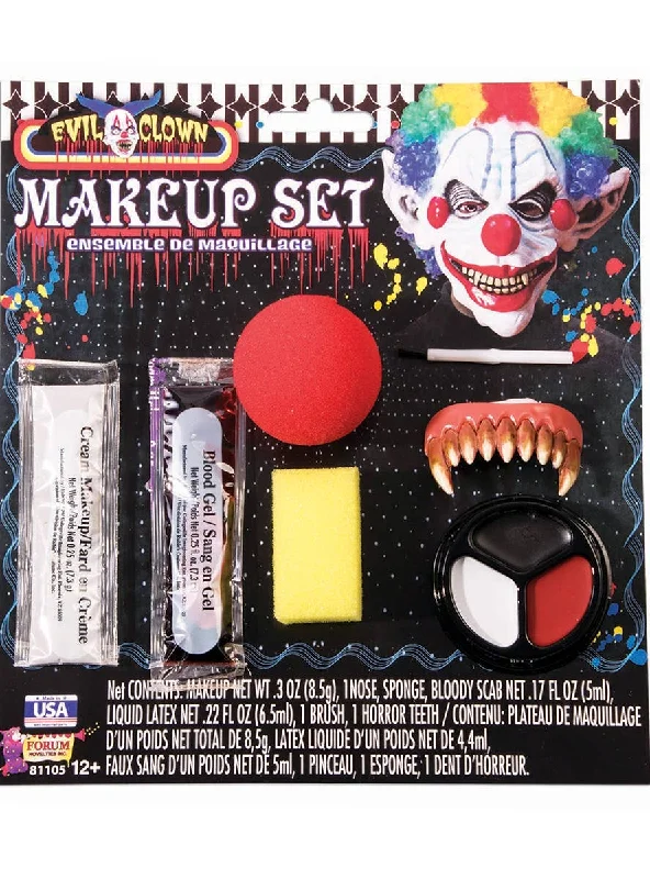 Evil Clown Halloween Makeup Kit