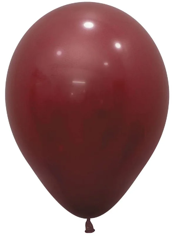 Fashion Merlot Single Small 12cm Air Fill Latex Balloon