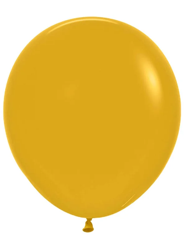 Fashion Mustard Yellow 6 Pack 45cm Latex Balloons