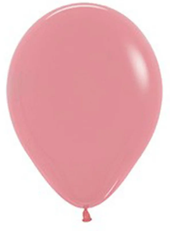 Fashion Rosewood Pink Single Small 12cm Air Fill Latex Balloon