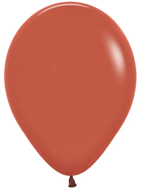 Fashion Terracotta Single Small 12cm Air Fill Latex Balloon