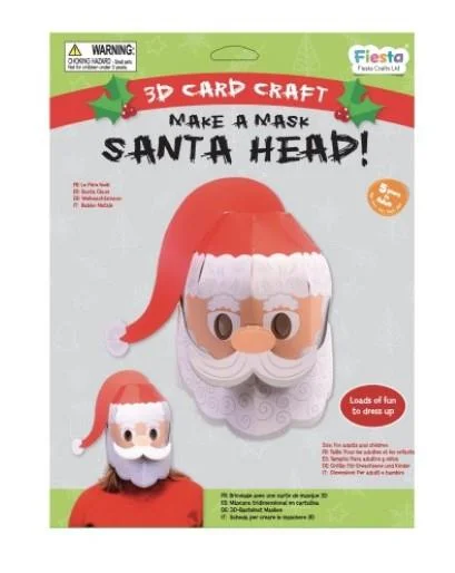 Fiesta Crafts Santa 3D Mask Card Craft Kit