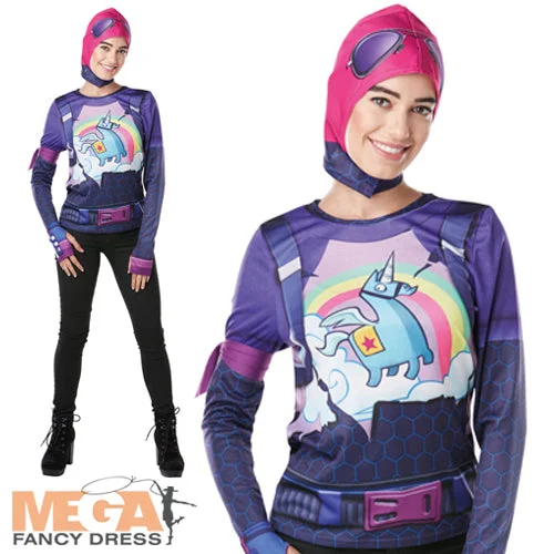 Video Game Fortnite Brite Bomber Ladies Top