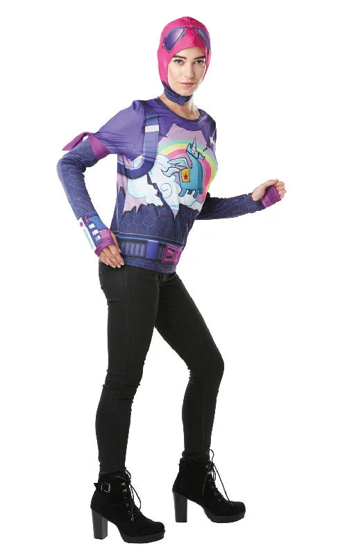 Video Game Fortnite Brite Bomber Ladies Top