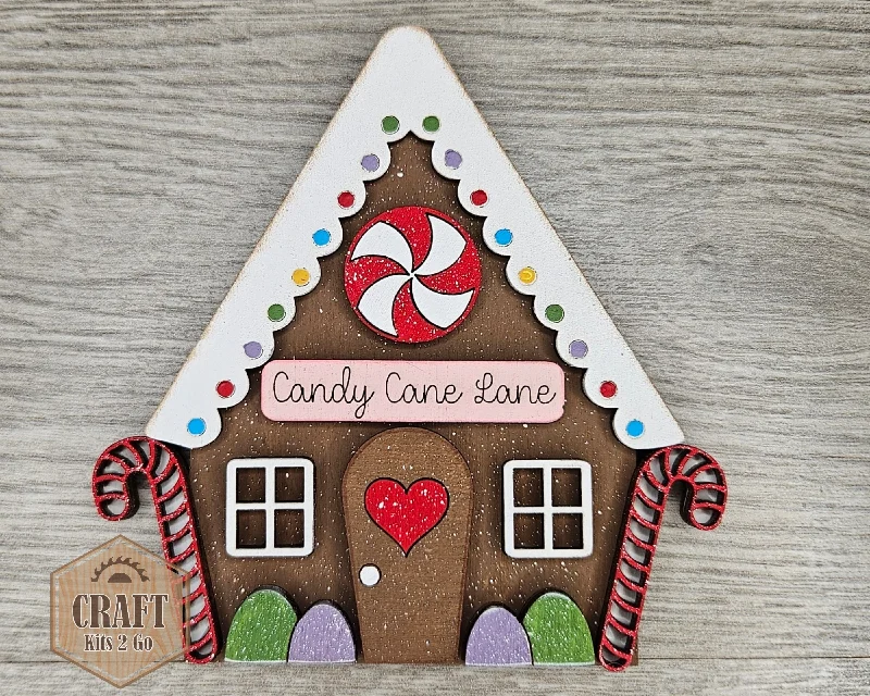 Gingerbread House | Christmas Crafts | Holiday Activities | Christmas Décor | DIY Craft Kits | Paint Party Supplies | #4377