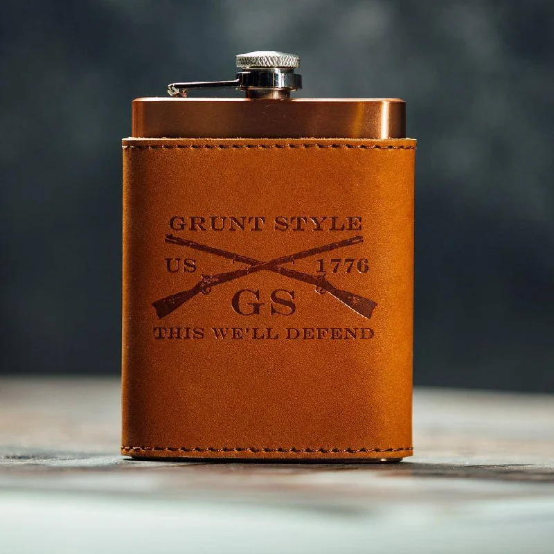 Leather Wrapped Flask