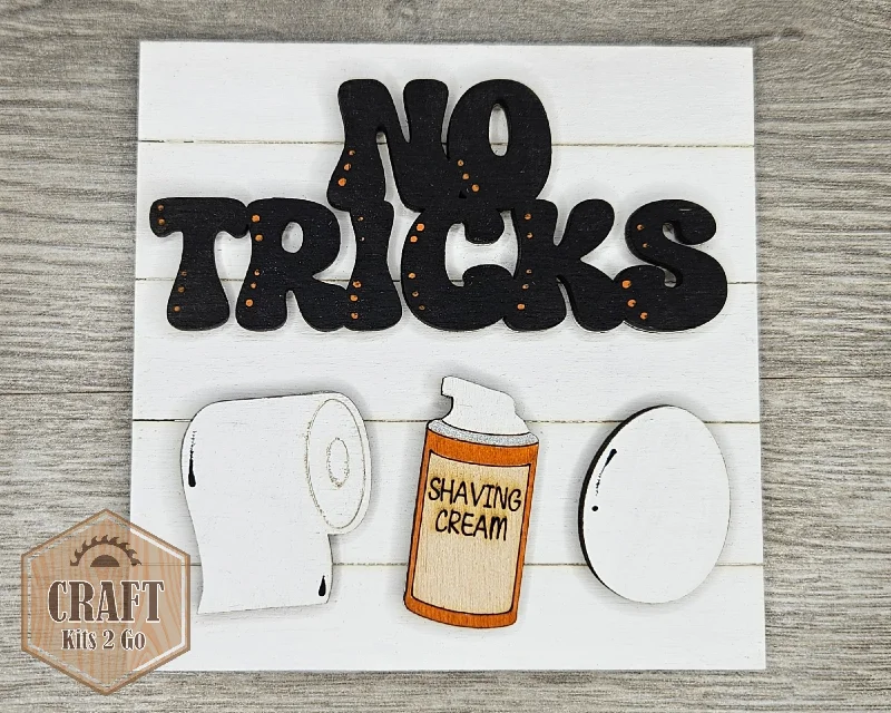 Halloween Sign | Halloween Decor | Halloween Crafts | DIY Craft Kits | Paint Party Supplies | #4478