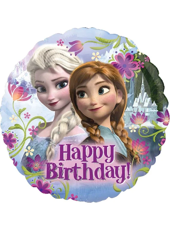 Frozen Happy Birthday Print 45cm Round Foil Balloon