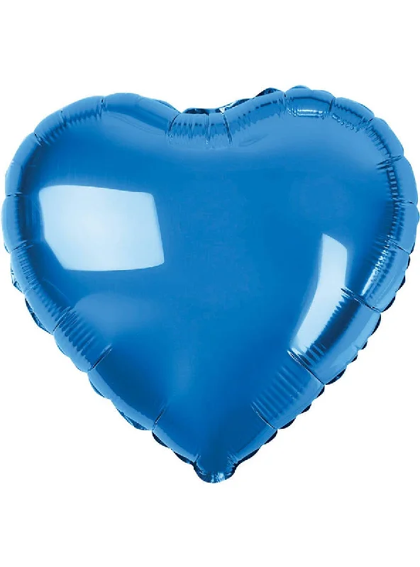 Heart Shaped Blue 45cm Foil Balloon