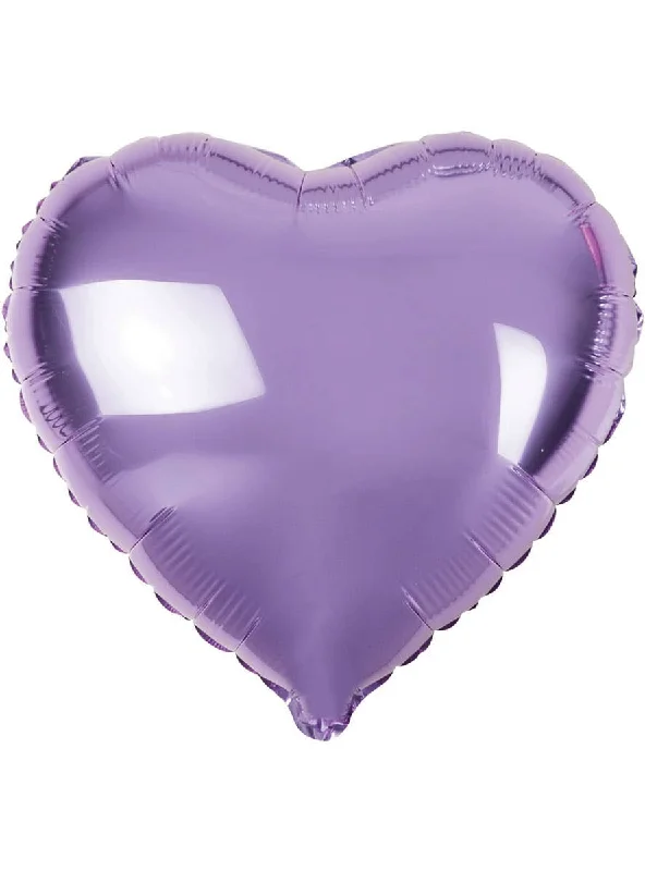 Heart Shaped Light Purple 45cm Foil Balloon