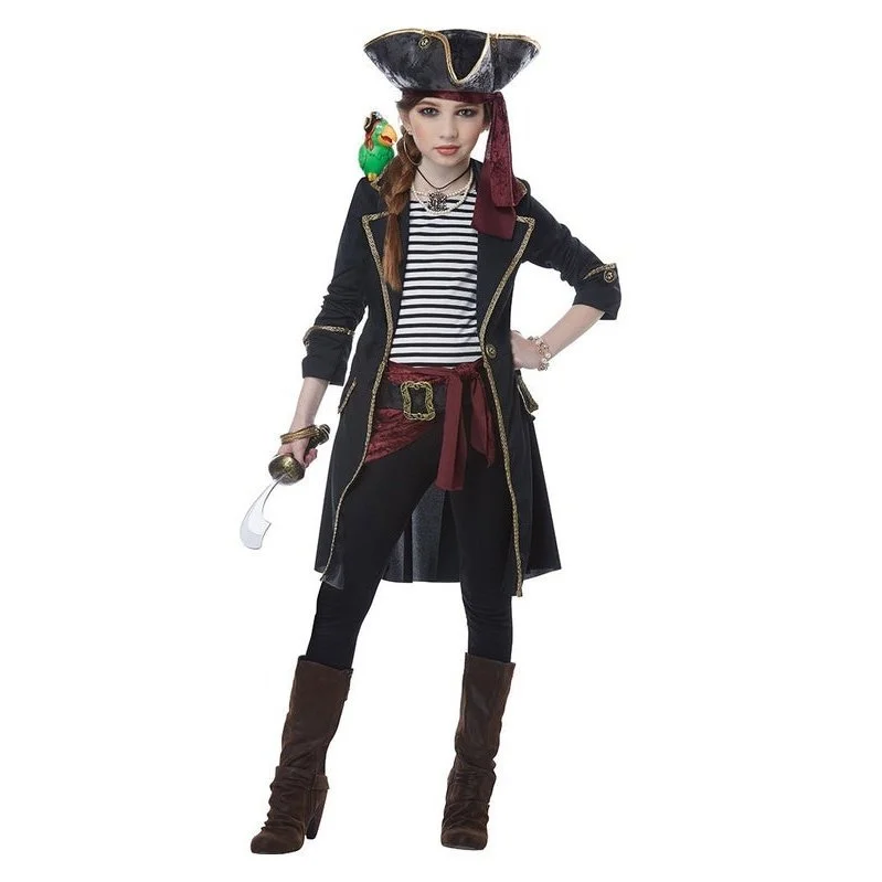 High Seas Captain Girl's Costume