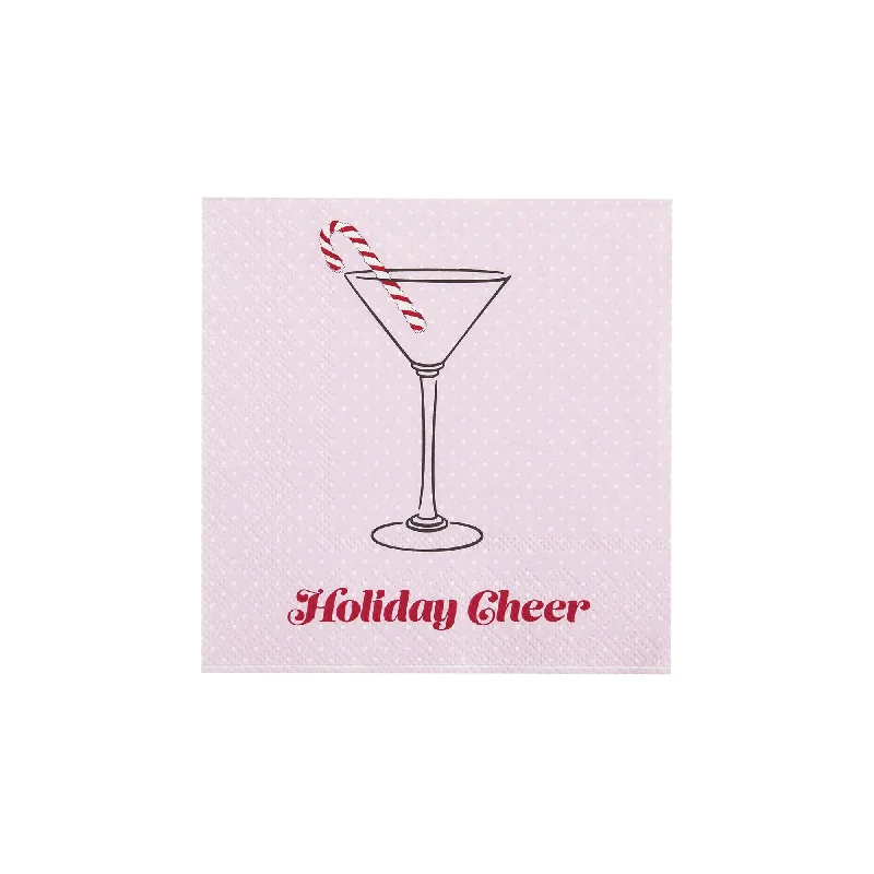 Holiday Cheer Christmas Dessert Napkins 20ct