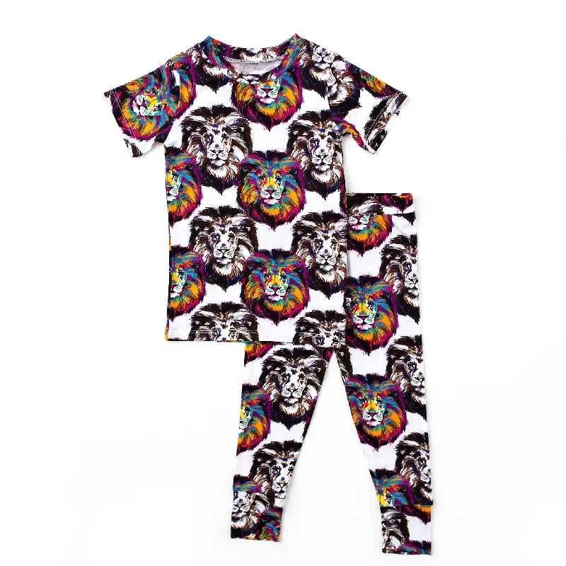 I Ain't Lion Two-Piece Pajama Set - Short Sleeve